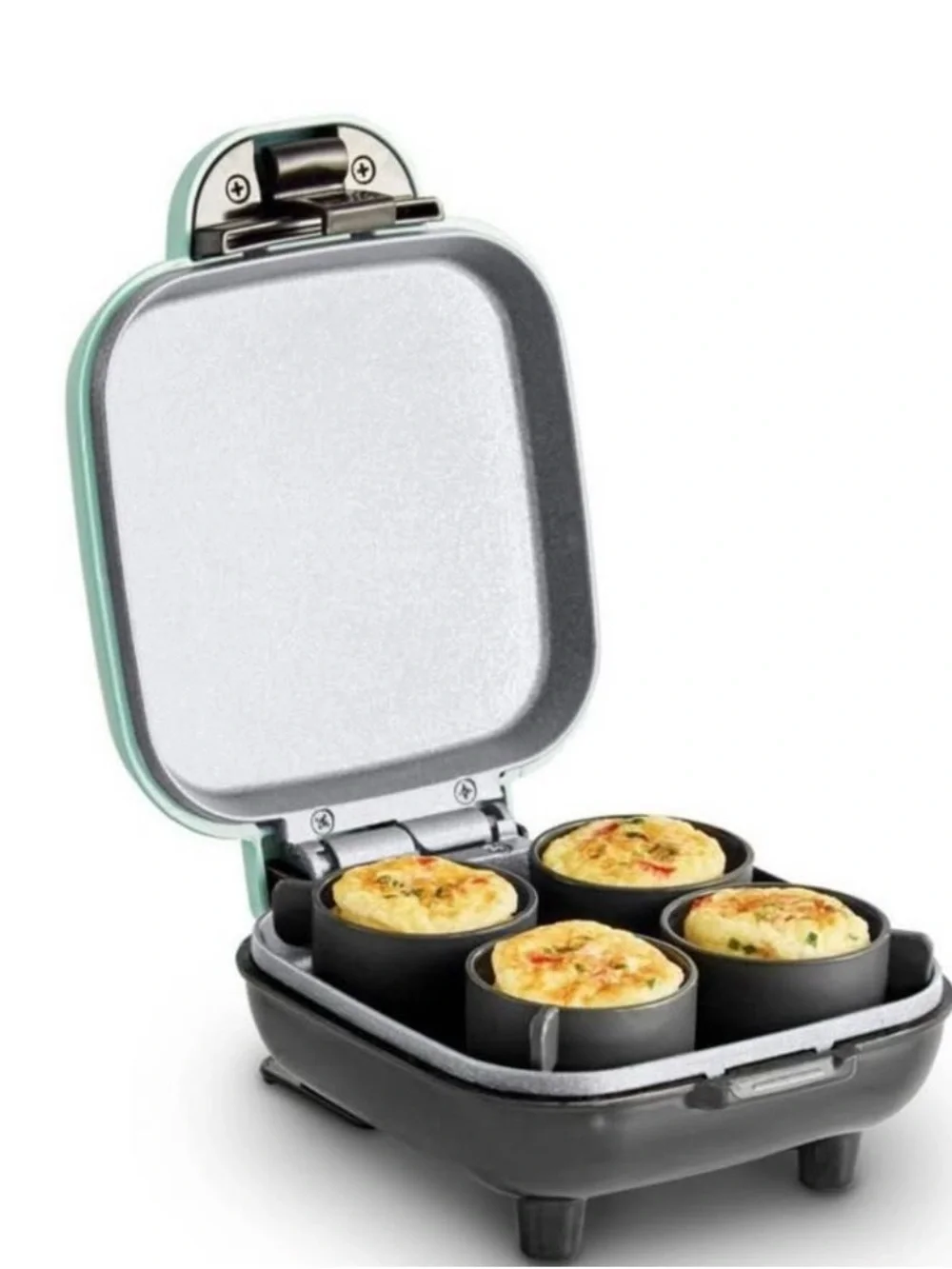 New Dash Egg Bite Maker - Aqua: 4-Egg Cooker, Electric Egg Cooker, Dishwasher ok